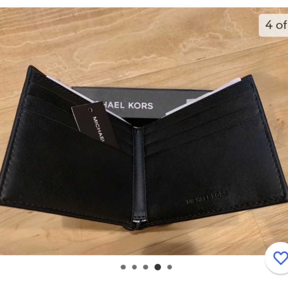 Michael kors men's bifold MK printed logo wallet - Picture 5 of 8